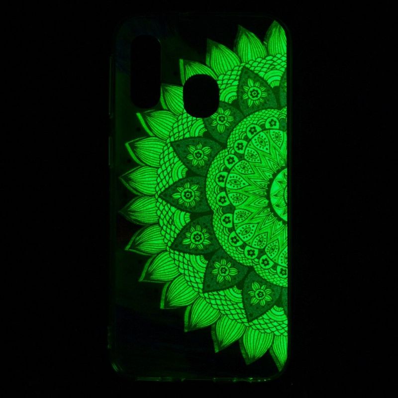 Samsung Galaxy A40 - Coque luminous Mandala Fleur