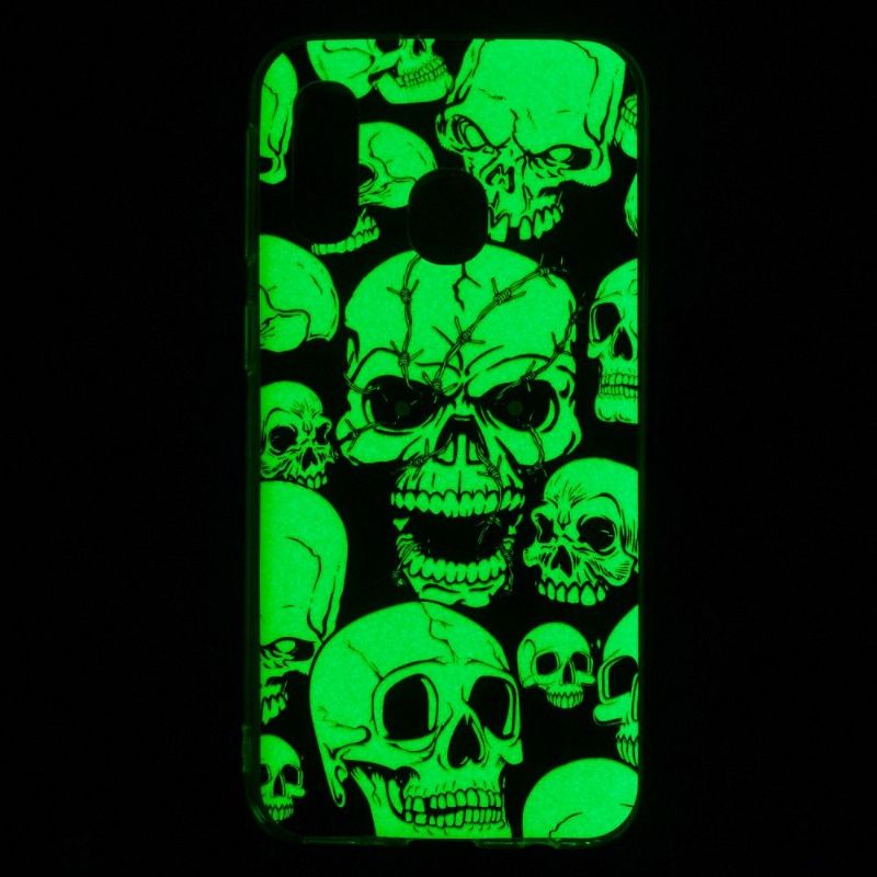 Samsung Galaxy A40 - Coque luminous tête de mort