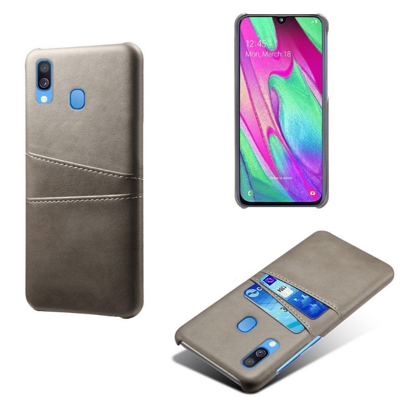 Samsung Galaxy A40 - Coque Mélodie effet cuir porte cartes