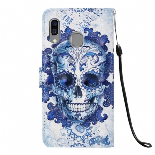 Samsung Galaxy A40 - Housse motif calavera