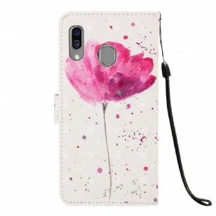 Samsung Galaxy A40 - Housse Pink flower