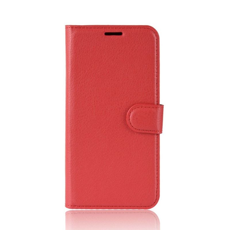 Housse Realme 6 Pro portefeuille style cuir - Rouge