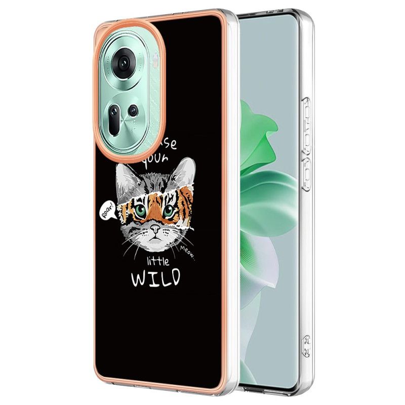 Coque Oppo Reno 11 5G Chat et Tigre