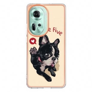 Coque Oppo Reno 11 5G Chien Give Me Five