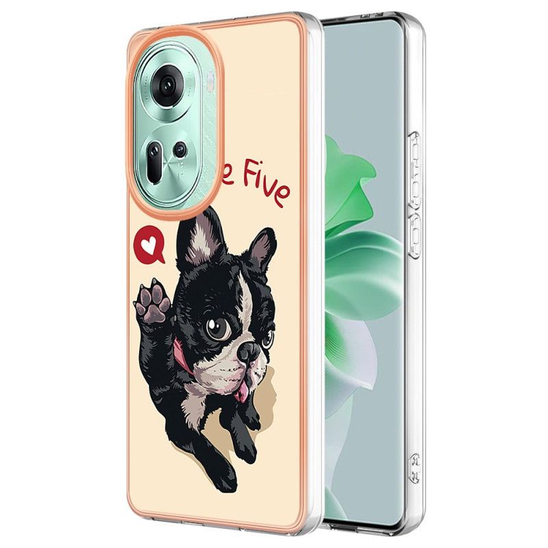 Coque Oppo Reno 11 5G Chien Give Me Five