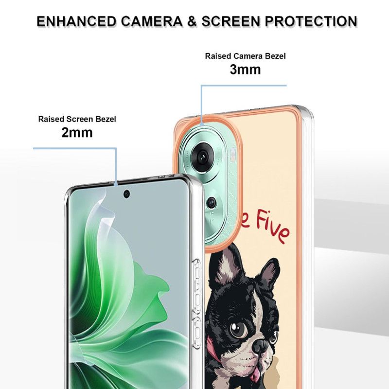 Coque Oppo Reno 11 5G Chien Give Me Five