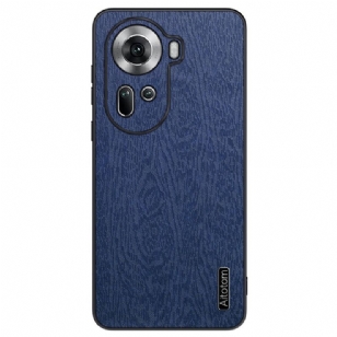 Coque Oppo Reno 11 5G Simili Cuir Effet Bois