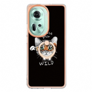 Coque Oppo Reno 11 Chat et Tigre