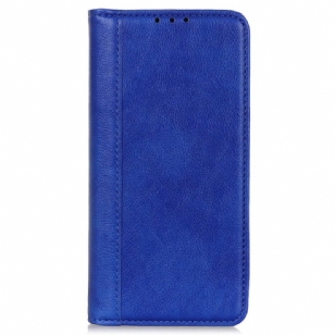 Flip Cover Oppo Reno 11 5G Cuir Fendu Texture Litchi