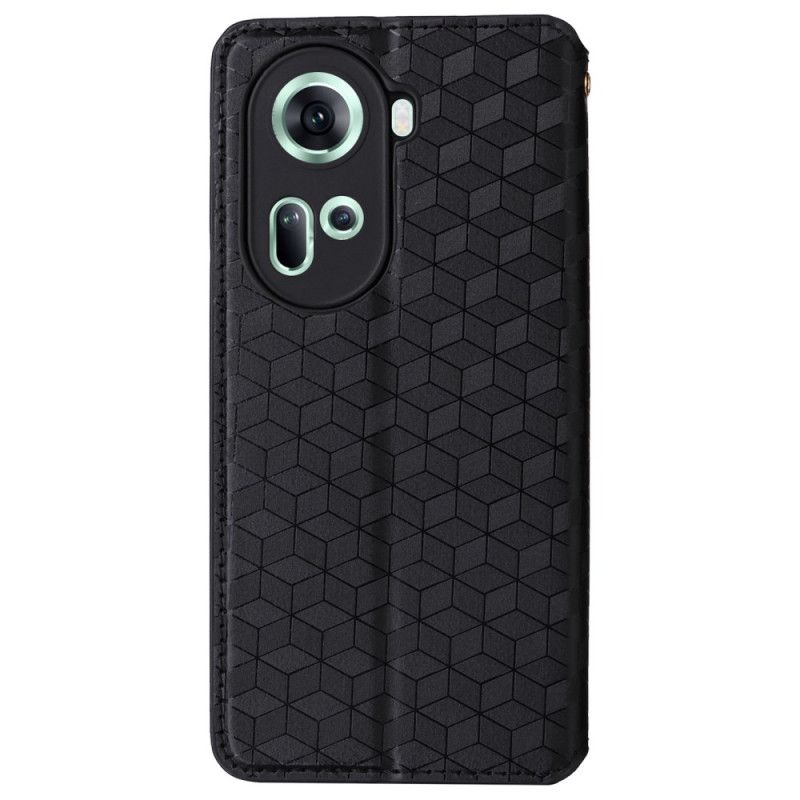 Flip Cover Oppo Reno11 5G Losanges 3D