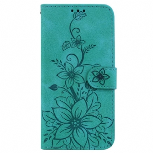 Housse Oppo Reno 11 5G Motif Floral à Lanière