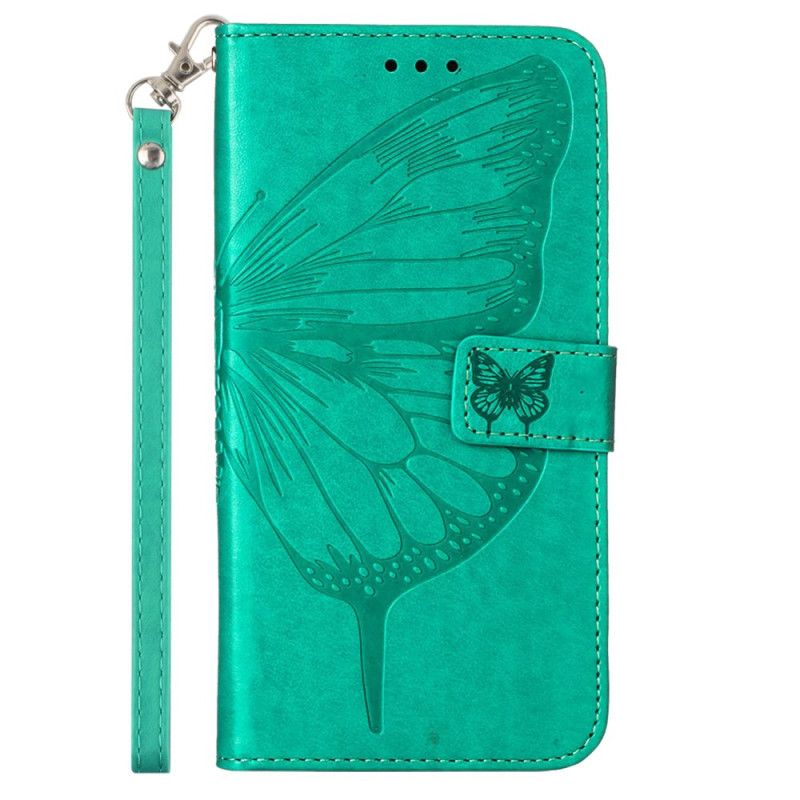 Housse Oppo Reno 11 5G Papillon Floral à Lanière