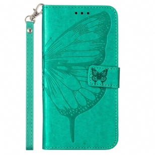 Housse Oppo Reno 11 5G Papillon Floral à Lanière