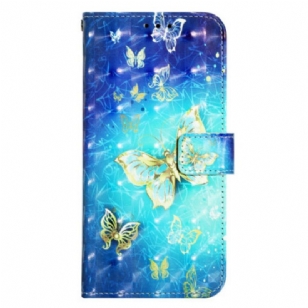 Housse Oppo Reno 11 5G Papillons dorés