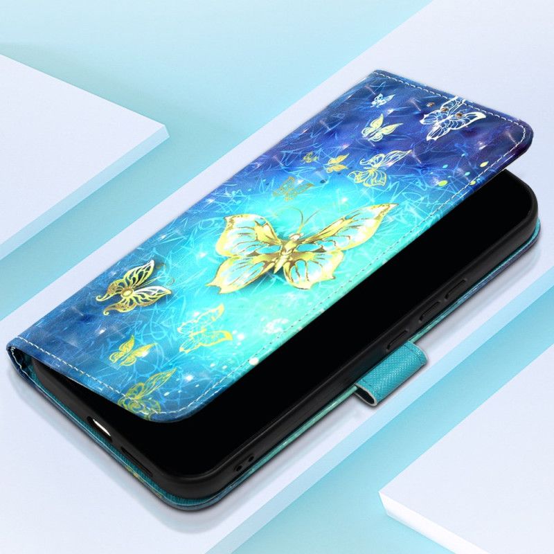 Housse Oppo Reno 11 5G Papillons dorés