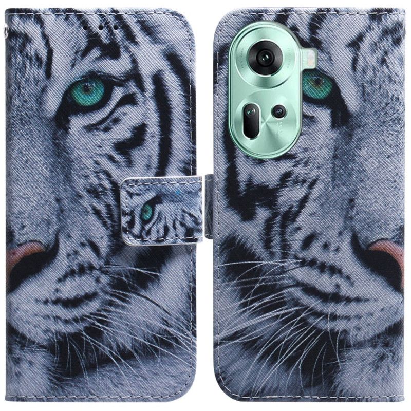 Housse Oppo Reno 11 5G Tigre Blanc