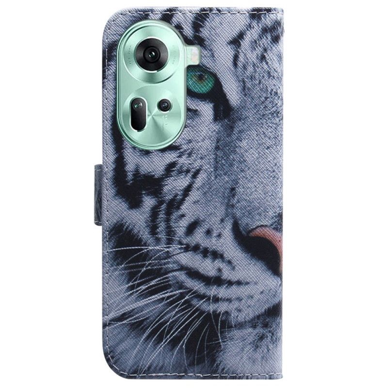 Housse Oppo Reno 11 5G Tigre Blanc