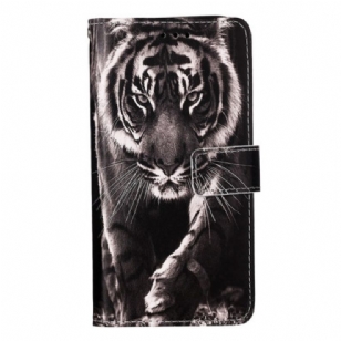 Housse Oppo Reno 11 5G Tigre à Lanière