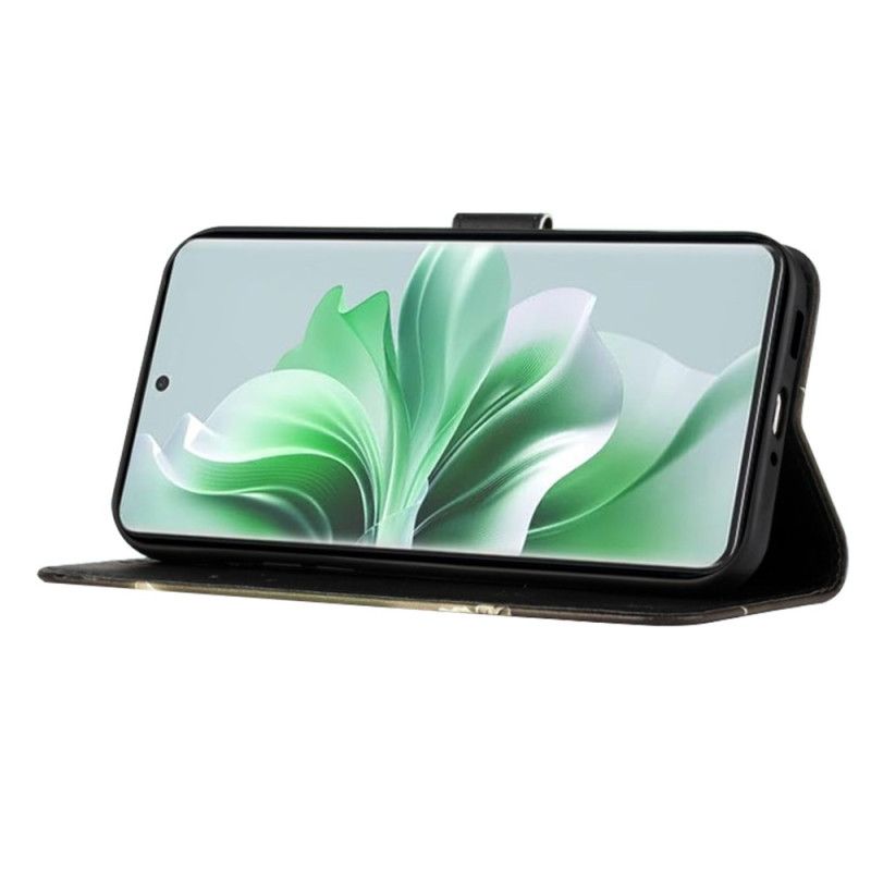 Housse Oppo Reno 11 5G Tigre à Lanière