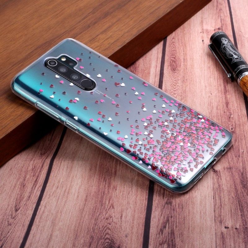 Coque Xiaomi Redmi Note 8 Pro multiples coeurs