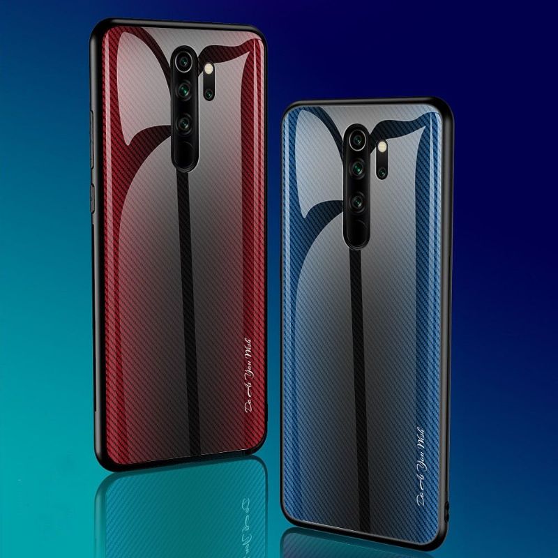 Xiaomi Redmi Note 8 Pro - Coque carbone dos en verre