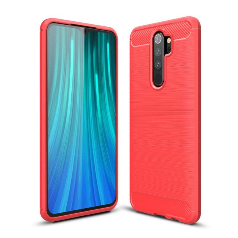 Xiaomi Redmi Note 8 Pro - Coque gel brossé carbone