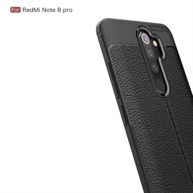 Xiaomi Redmi Note 8 Pro - Coque gel finition simili cuir