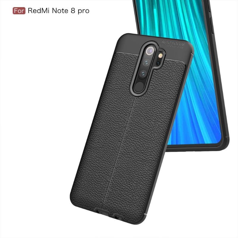 Xiaomi Redmi Note 8 Pro - Coque gel finition simili cuir