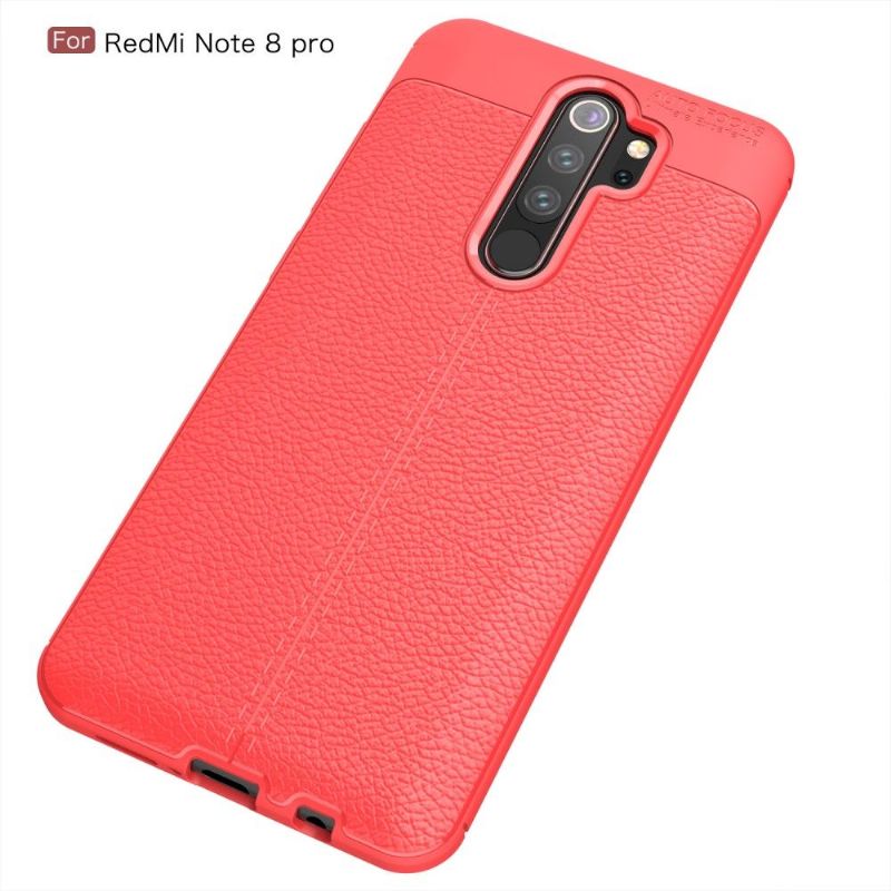 Xiaomi Redmi Note 8 Pro - Coque gel finition simili cuir