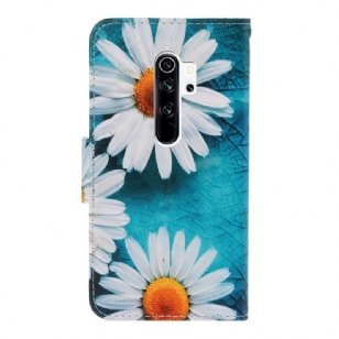 Xiaomi Redmi Note 8 Pro - Housse Portefeuille Marguerite