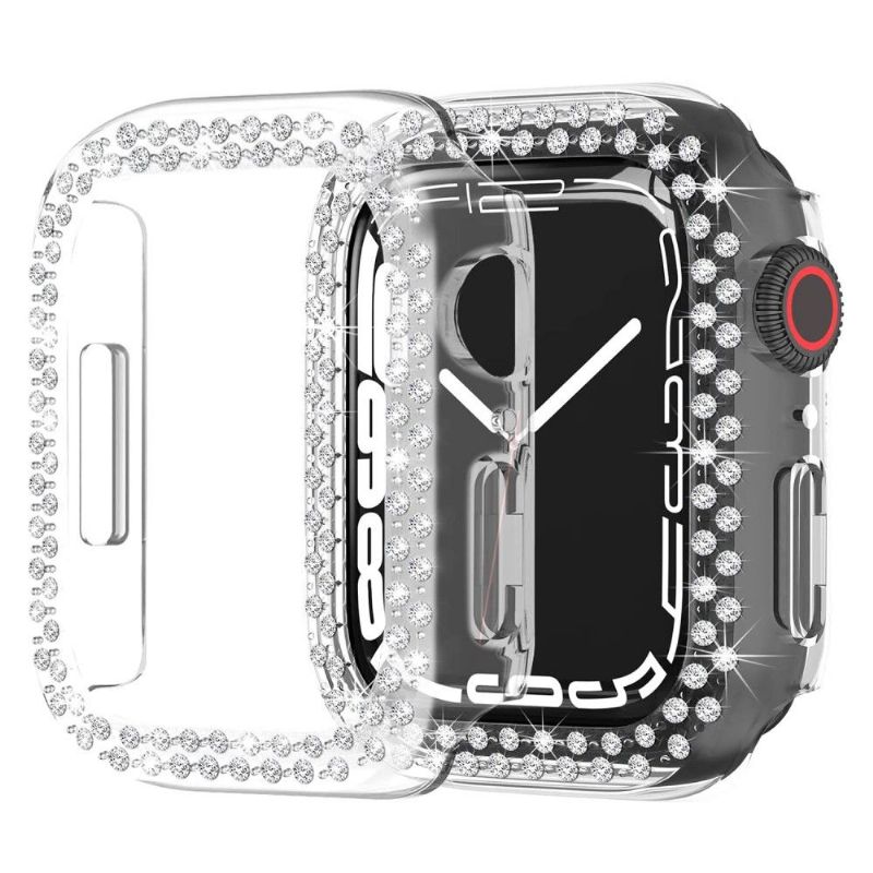 Apple Watch 7 45mm - Coque avec minis cristaux