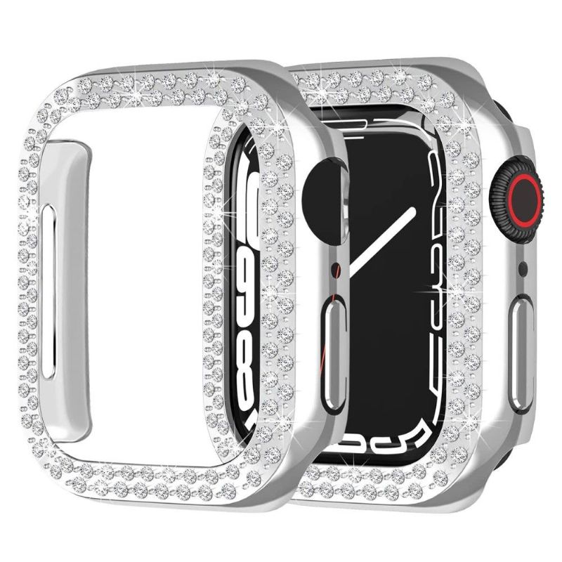 Apple Watch 7 45mm - Coque avec minis cristaux