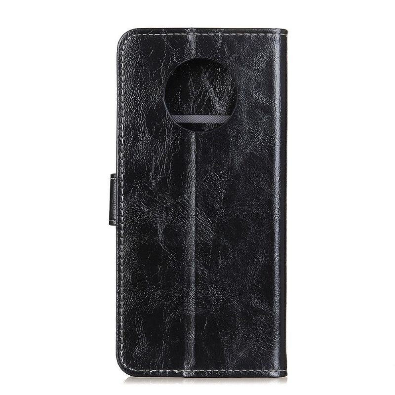 Housse Xiaomi Redmi Note 9T effet cuir luxueux coutures