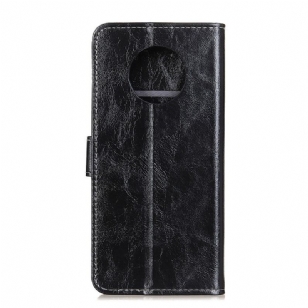 Housse Xiaomi Redmi Note 9T effet cuir luxueux coutures