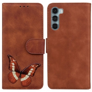 Housse Moto G200 5G Skin-Touch Papillon