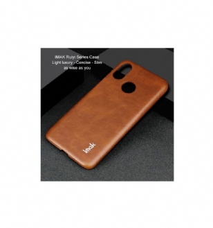 Coque Xiaomi Mi 8 imak imitation cuir - Marron