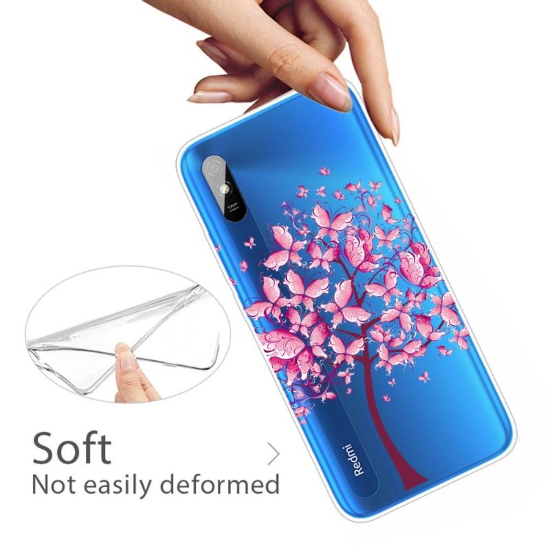 Coque Xiaomi Redmi 9A arbre à papillons