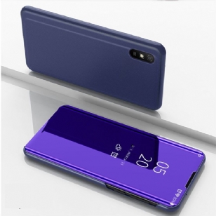 Coque Xiaomi Redmi 9A avec rabat effet miroir