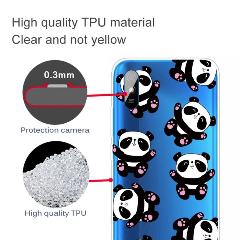 Coque Xiaomi Redmi 9A Happy Pandas