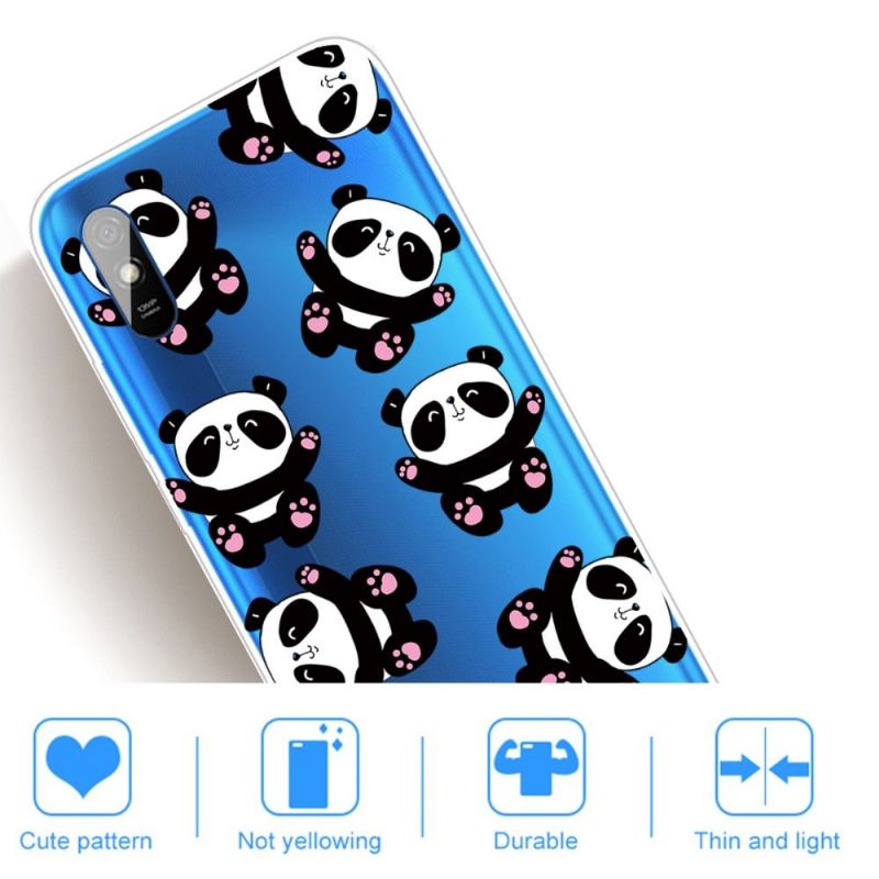 Coque Xiaomi Redmi 9A Happy Pandas