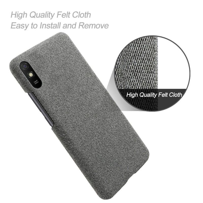 Coque Xiaomi Redmi 9A revêtement tissu