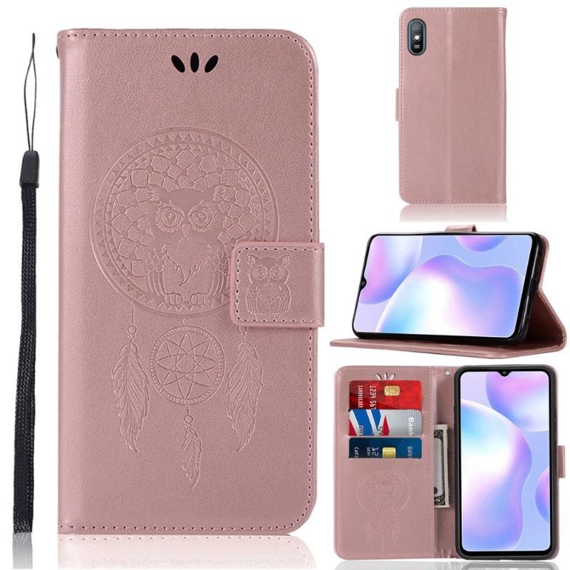 Étui Xiaomi Redmi 9A hibou attrape rêves