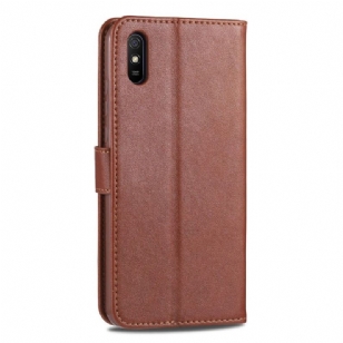 Housse Xiaomi Redmi 9A AZNS Retro Effet Cuir