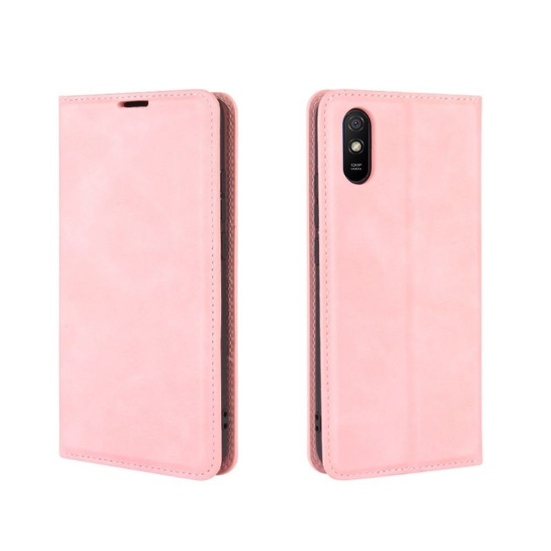 Housse Xiaomi Redmi 9A Business Rétro - Rose