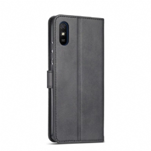 Housse Xiaomi Redmi 9A Effet Cuir LC.IMEEKE