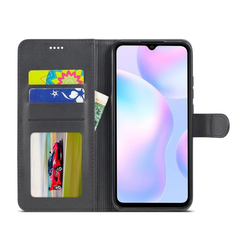 Housse Xiaomi Redmi 9A Effet Cuir LC.IMEEKE