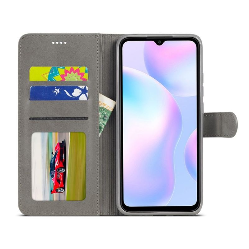 Housse Xiaomi Redmi 9A Effet Cuir LC.IMEEKE