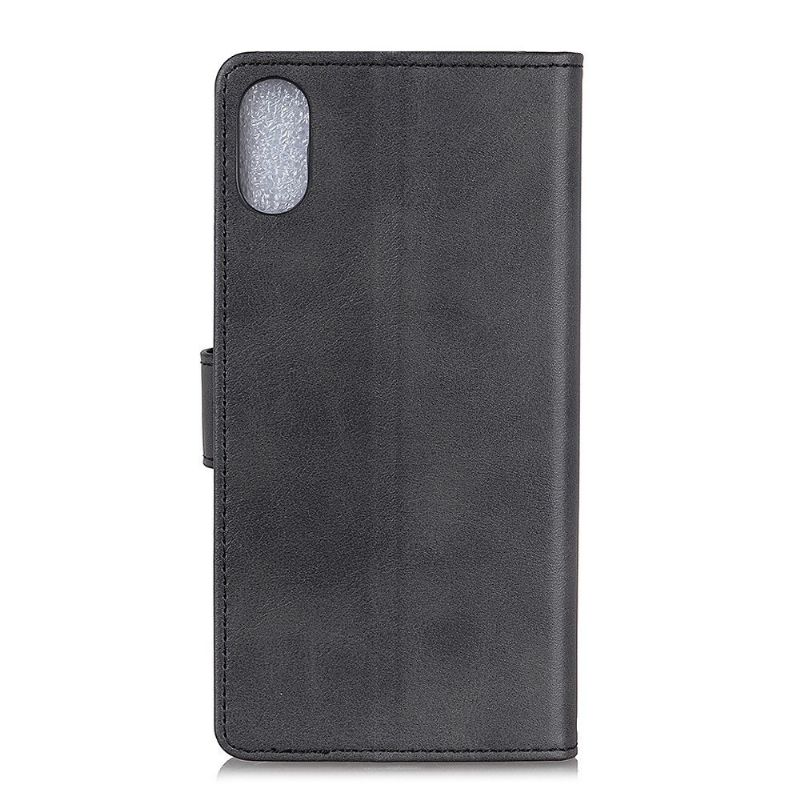 Housse Xiaomi Redmi 9A Marius effet cuir mat