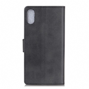 Housse Xiaomi Redmi 9A Marius effet cuir mat