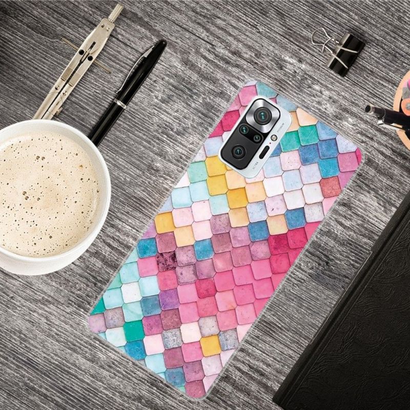 Coque Xiaomi Redmi Note 10 Pro Colorful Squares